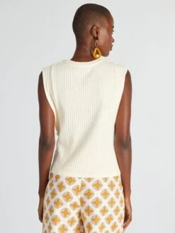 Camiseta De Tirantes De Punto Calado - AS BEIGE -Zalaris Tienda camiseta de tirantes de punto calado as beige azz78 1 frb4