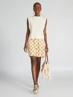 Camiseta De Tirantes De Punto Calado - AS BEIGE -Zalaris Tienda camiseta de tirantes de punto calado as beige azz78 1 frb6