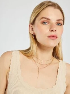 Camiseta De Tirantes De Punto De Canalé 'JDY' - BEIGE -Zalaris Tienda camiseta de tirantes de punto de canale jdy beige anw45 2 frb3