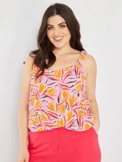 Camiseta De Tirantes Estampada 'Only' - ROSA