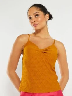 Camiseta De Tirantes Finos - AMARILLO -Zalaris Tienda camiseta de tirantes finos amarillo ats11 1 frb3