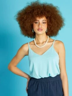 Camiseta De Tirantes Finos - TURQUESA