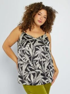 Camiseta De Tirantes Satinada - NEGRO -Zalaris Tienda camiseta de tirantes satinada negro adz95 4 frb4