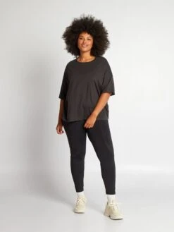 Camiseta Estampada Con Cuello Redondo - NEGRO -Zalaris Tienda camiseta estampada con cuello redondo negro ajy43 1 frb5