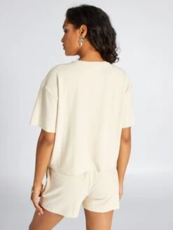 Camiseta Lisa De Manga Corta - CONCHA DE ARENA1 -Zalaris Tienda camiseta lisa de manga corta concha de arena1 avx45 2 frb3