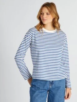 Camiseta Marinera De Punto - Azul/blanco -Zalaris Tienda camiseta marinera de punto azulblanco agi86 5 frb4