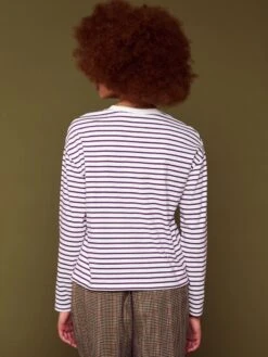 Camiseta Marinera De Punto - Blanco/morado -Zalaris Tienda camiseta marinera de punto blancomorado agi86 6 frb3