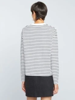 Camiseta Marinera De Punto - Branco/preto -Zalaris Tienda camiseta marinera de punto brancopreto agi86 7 frb3