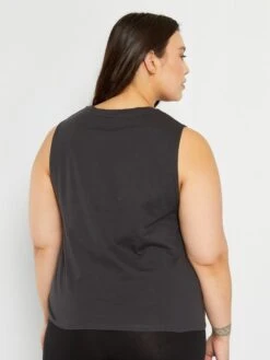 Camiseta 'Mickey' Sin Mangas - NEGRO -Zalaris Tienda camiseta mickey sin mangas negro zr796 1 frb4