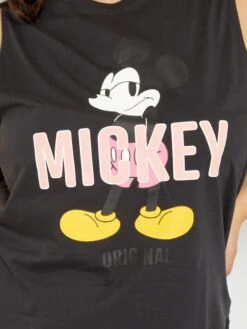 Camiseta 'Mickey' Sin Mangas - NEGRO -Zalaris Tienda camiseta mickey sin mangas negro zr796 1 frb5