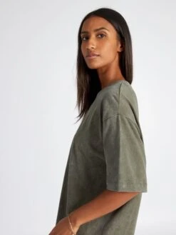 Camiseta Oversize De Algodón - Caqui Claro -Zalaris Tienda camiseta oversize de algodon caqui claro ama10 1 frb4