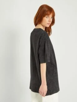 Camiseta Oversize De Algodón - Negro -Zalaris Tienda camiseta oversize de algodon negro ama10 3 frb3