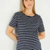 Camiseta Premamá De Estilo Marinero - AZUL -Zalaris Tienda camiseta premama de estilo marinero azul aho45 1 frb1