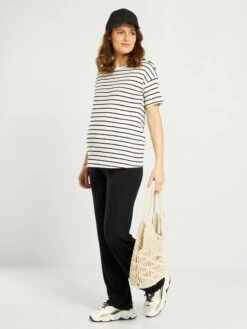 Camiseta Premamá De Estilo Marinero - BLANCO -Zalaris Tienda camiseta premama de estilo marinero blanco aho45 2 frb2