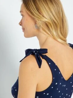 Camiseta Premamá De Tirantes Con Estampado - AZUL 11 Camiseta Premamá De Tirantes Con Estampado - AZUL -Zalaris Tienda camiseta premama de tirantes con estampado azul zr335 2 frb5