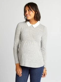 Camiseta Premamá - GRIS