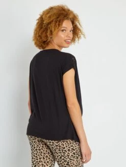 Camiseta Premamá - Negro -Zalaris Tienda camiseta premama negro zo390 2 frb4