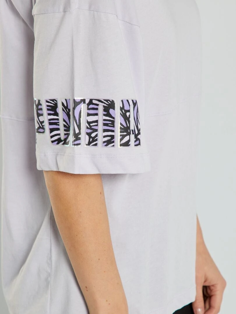 Camiseta 'Puma' Con Cuello Redondo - PURPURA 8 Camiseta 'Puma' Con Cuello Redondo - PURPURA - Imagen 6