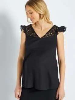 Camiseta Sin Mangas De Ceremonia - Negro