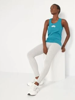 Camiseta Sin Mangas De Deporte De Punto - Azul -Zalaris Tienda camiseta sin mangas de deporte de punto azul alb31 1 frb3