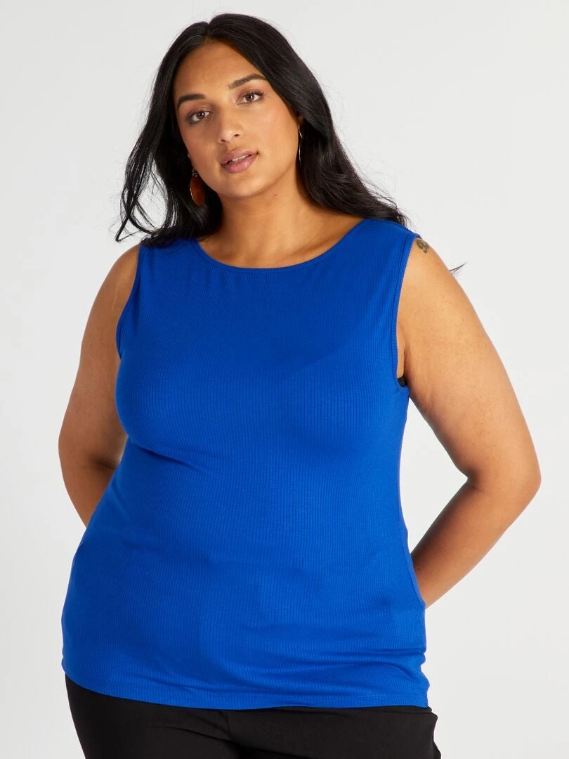 Camiseta Sin Mangas De Punto De Canalé Con Cuello Barco - HO_SURFTHE 5 Camiseta Sin Mangas De Punto De Canalé Con Cuello Barco - HO_SURFTHE - Imagen 3