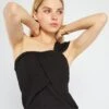 Camiseta Sin Mangas One-shoulder - Negro -Zalaris Tienda camiseta sin mangas one shoulder negro aun43 3 frb1
