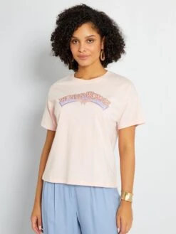 Camiseta 'Wonder Woman' - ROSA