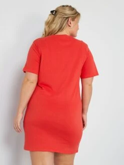 Camisón De Algodón - Rojo -Zalaris Tienda camison de algodon rojo zs744 1 frb3