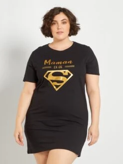 Camisón 'Superman' - Negro