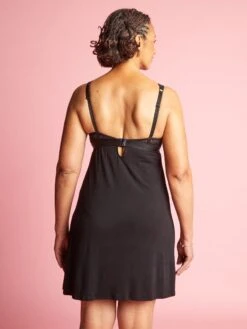 Camisón Vaporoso Posoperatorio De Encaje - Negro -Zalaris Tienda camison vaporoso posoperatorio de encaje negro anu55 1 frb3