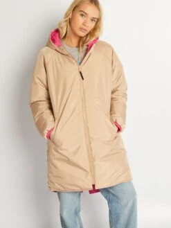 Cazadora Cortavientos Reversible - ROSA