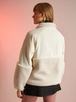 Cazadora En Dos Materiales - BEIGE -Zalaris Tienda cazadora en dos materiales beige zo304 1 frb3