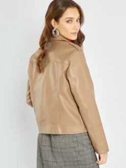 Cazadora Sintética Lisa - Topo -Zalaris Tienda cazadora sintetica lisa topo zo456 3 frb4