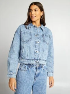 Cazadora Vaquera Corta - AZUL -Zalaris Tienda cazadora vaquera corta azul arg84 1 frb4