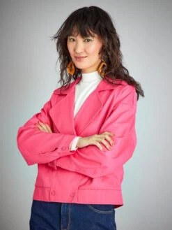 Cazadora Vaquera - Rosa Intenso