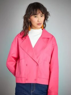 Cazadora Vaquera - Rosa Intenso -Zalaris Tienda cazadora vaquera rosa intenso zq990 1 frb3