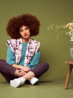 Chaleco Acolchado Estampado - Rosado/Azul -Zalaris Tienda chaleco acolchado estampado rosadoazul axo60 2 frb2