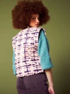 Chaleco Acolchado Estampado - Rosado/Azul -Zalaris Tienda chaleco acolchado estampado rosadoazul axo60 2 frb4