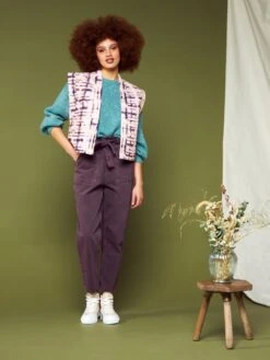 Chaleco Acolchado Estampado - Rosado/Azul -Zalaris Tienda chaleco acolchado estampado rosadoazul axo60 2 frb5