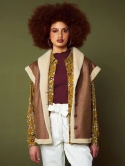 Chaleco De Borreguito - MARRON -Zalaris Tienda chaleco de borreguito marron anm83 1 frb4