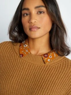 Chaleco De Punto Grueso - Camello -Zalaris Tienda chaleco de punto grueso camello amv95 2 frb4