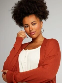 Chaqueta Abierta Hasta Mitad Del Muslo - GUACAMAYO MARRÓN -Zalaris Tienda chaqueta abierta hasta mitad del muslo guacamayo marron aeh87 3 frb5