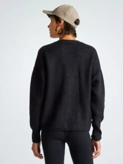 Chaqueta Ancha Con Botones Y Cuello De Pico - Negro -Zalaris Tienda chaqueta ancha con botones y cuello de pico negro atp11 2 frb3