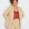 Chaqueta Blazer - BEIGE 1 Chaqueta Blazer - BEIGE -Zalaris Tienda chaqueta blazer beige zh835 1 frb1