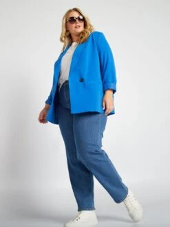 Chaqueta Blazer Con Doble Hilera De Botones - AZUL -Zalaris Tienda chaqueta blazer con doble hilera de botones azul ajf94 1 frb2
