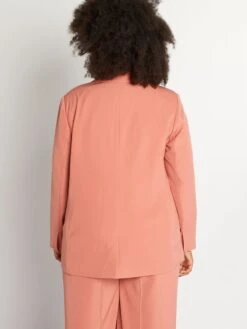 Chaqueta Blazer Con Doble Hilera De Botones - CAOBA ROSA -Zalaris Tienda chaqueta blazer con doble hilera de botones caoba rosa ayc93 2 frb3