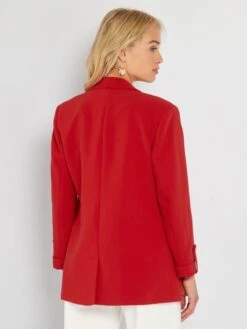 Chaqueta Blazer Con Manga 3/4 - ROJO -Zalaris Tienda chaqueta blazer con manga 34 rojo aev93 2 frb3