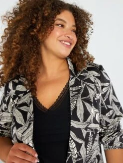 Chaqueta Blazer Estampada - NEGRO -Zalaris Tienda chaqueta blazer estampada negro aeq81 1 frb4