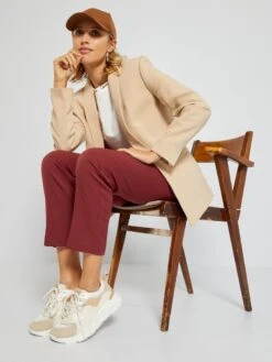 Chaqueta Blazer Semilarga - BEIGE