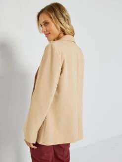 Chaqueta Blazer Semilarga - BEIGE -Zalaris Tienda chaqueta blazer semilarga beige zi093 1 frb3